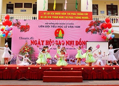 Hội đồng Đội quận Lê Chân tổ chức chuyên đề “Ngày hội sao nhi đồng”